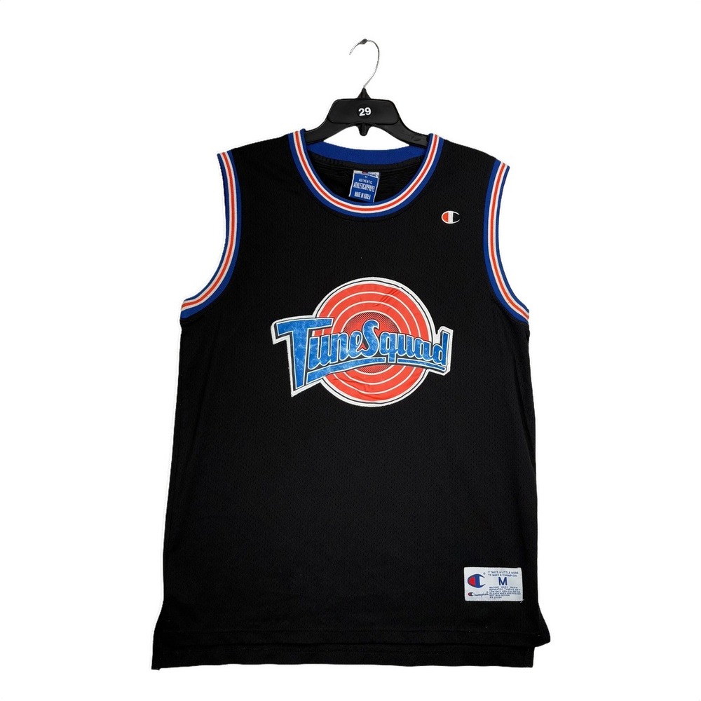 Champion Space Jam Jersey Mens M Black Good Vintage Bugs Bunny Tune Squad 1